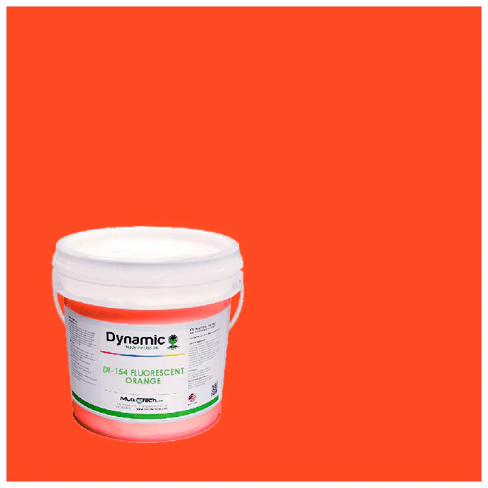 Fluorescent Orange DI - 154 Low Cure Plastisol - Image 2