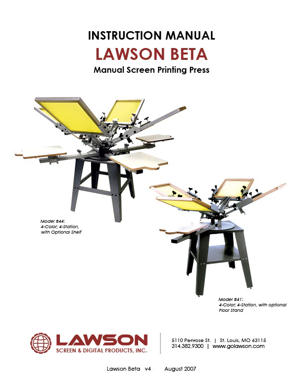 Manual T-Shirt Press Instruction Manuals - Image 3