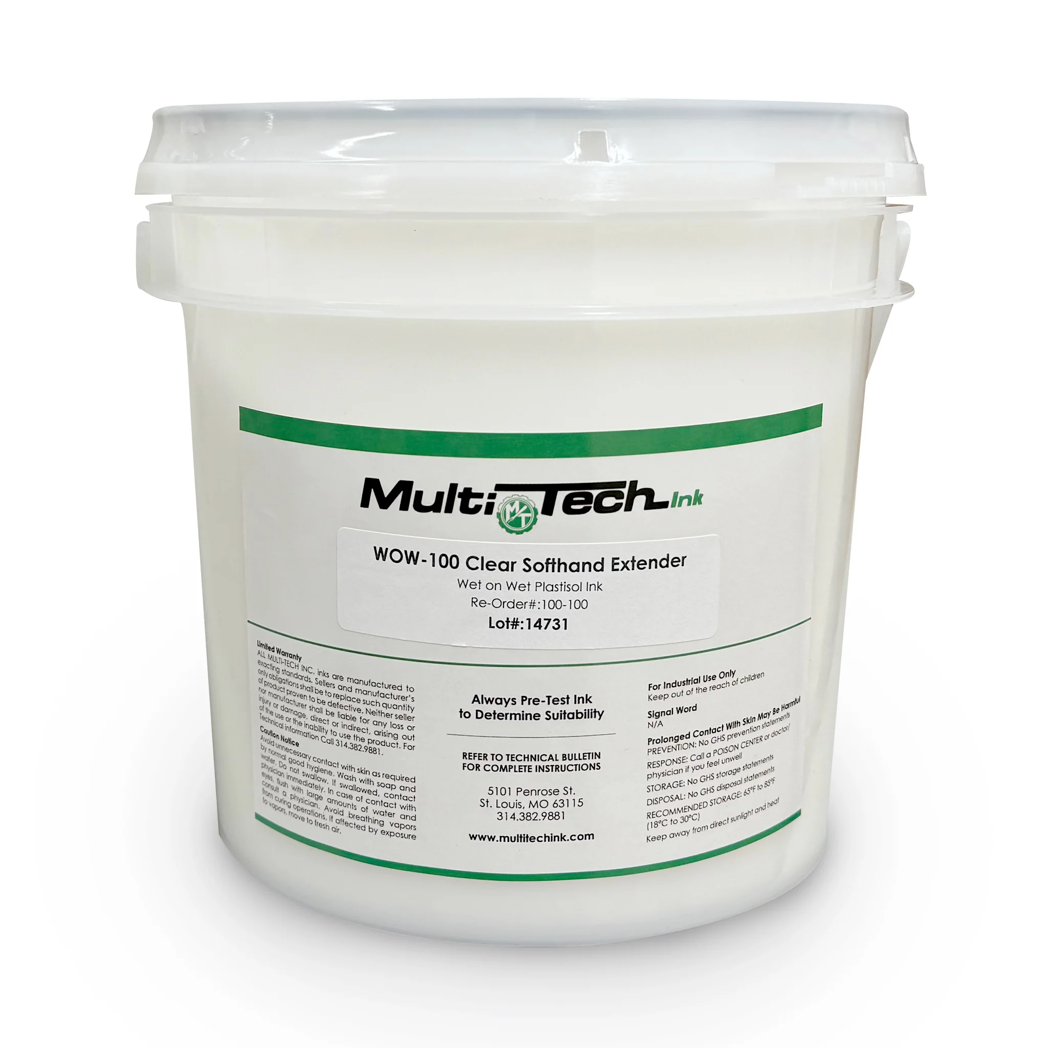 MSB-100 Clear Soft Hand Extender Plastisol Ink Modifier & Additive