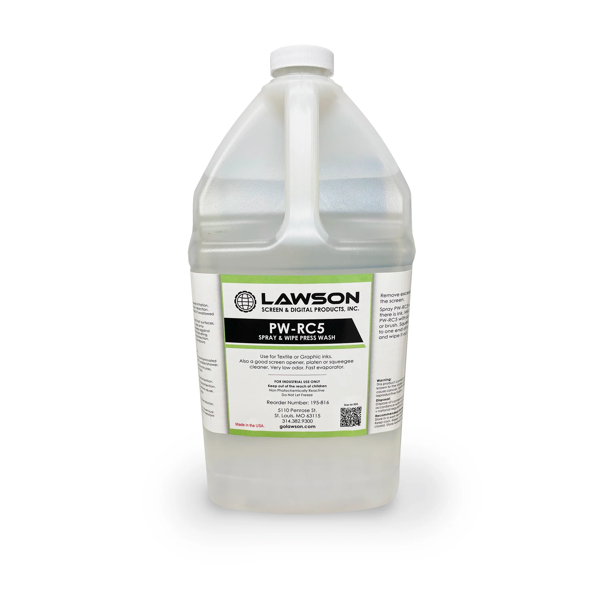 PW-RC5 Spray & Wipe Press Wash