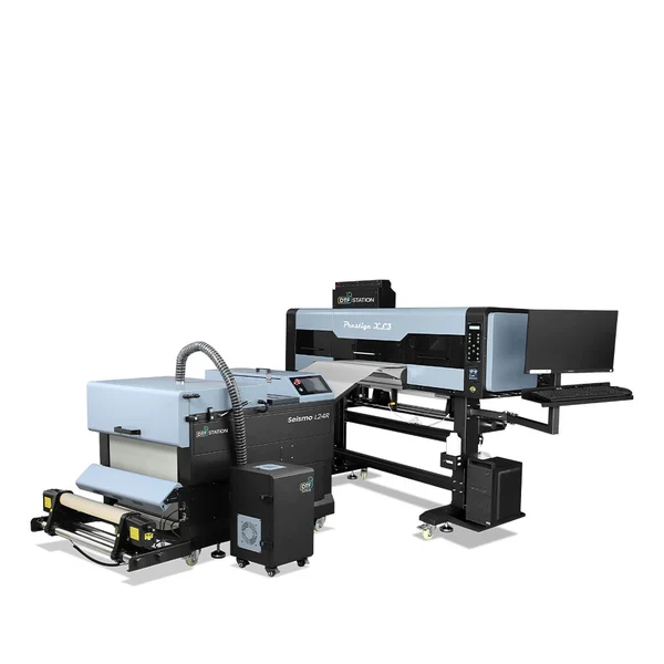 XL3 8-Color DTF Printer Bundle with Seismo L24R DTF Powder Applicator, Purified and Arc 127