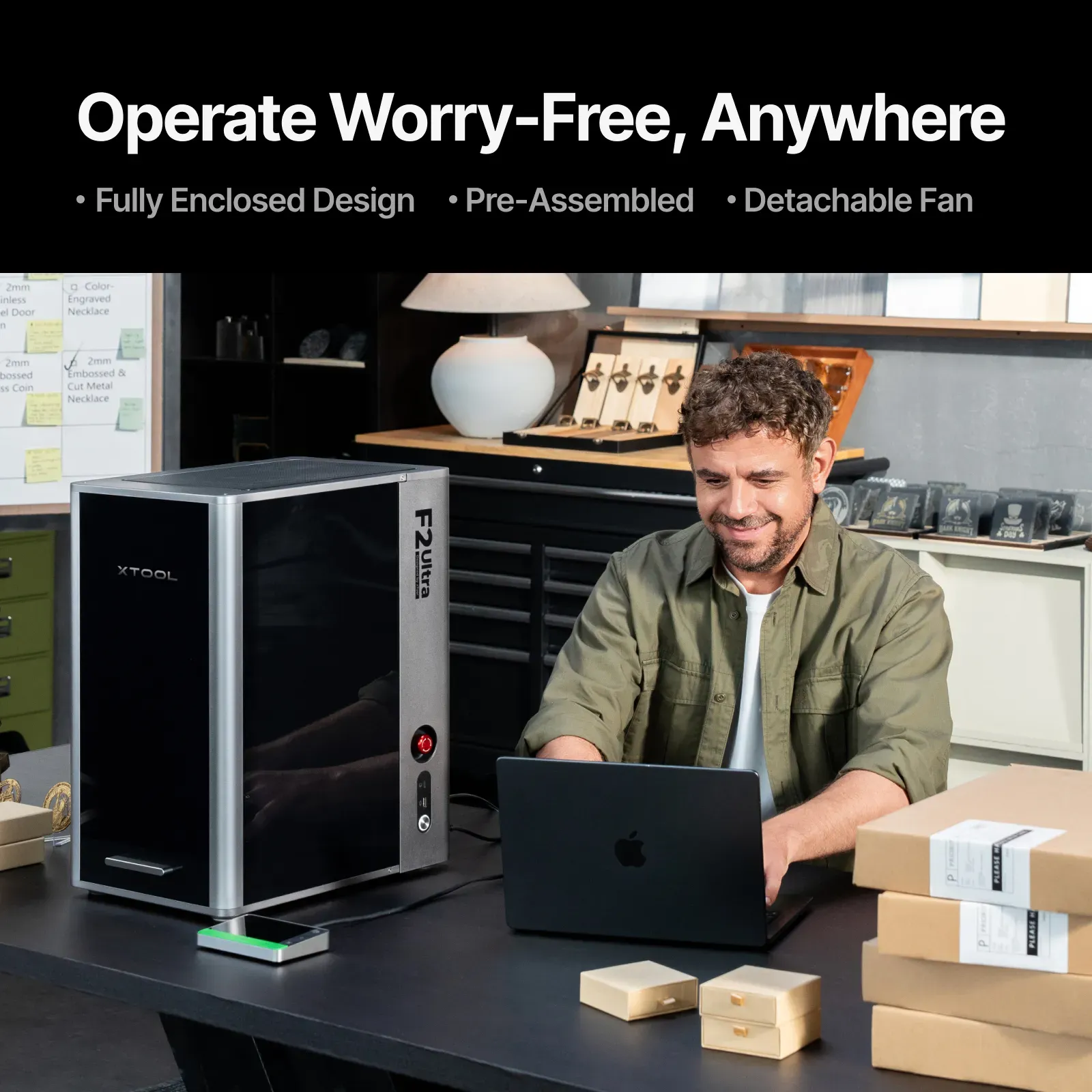 xTool F2 Ultra 60W MOPA & 40W Diode Dual Laser Engraver - Image 8